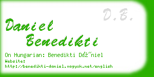 daniel benedikti business card